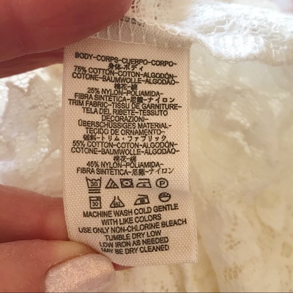 Free People Sheer Scallop Lace Top - Picture 3 of 7